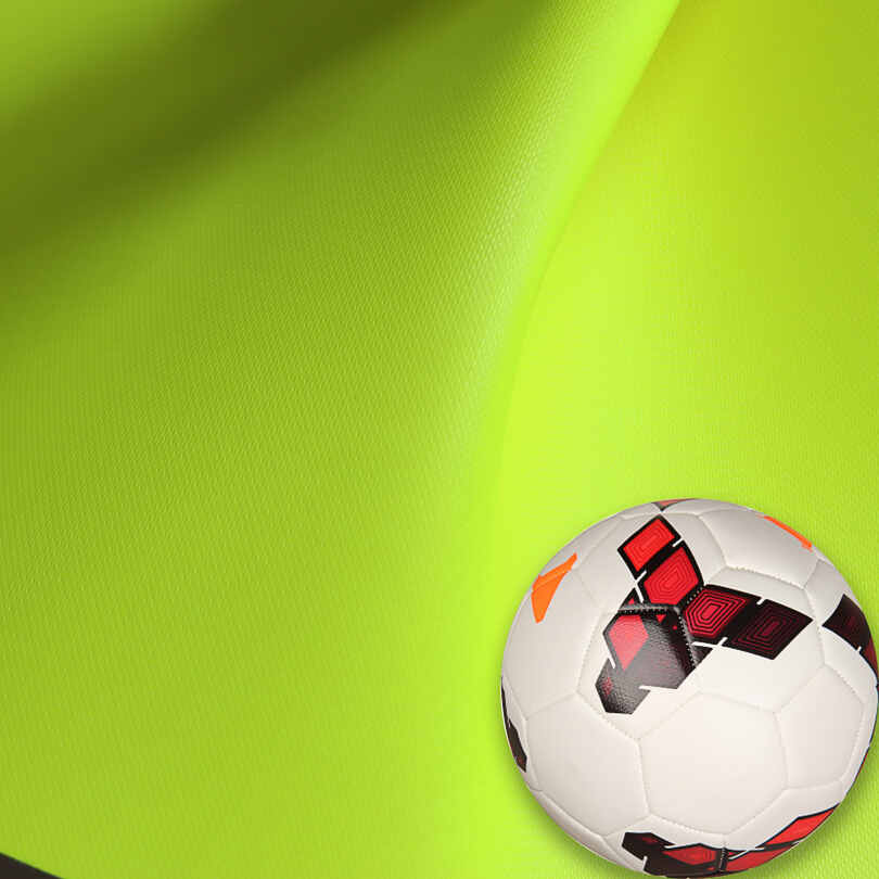 Fluorescein Footballs Balls PU Leather Fabric