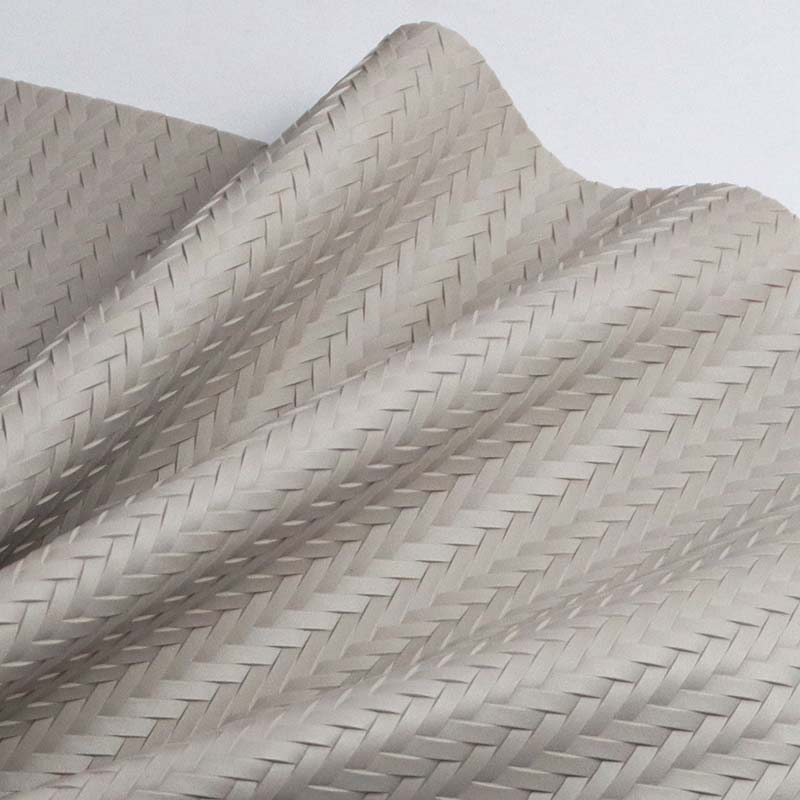 Outdoor Furniture Woven PVC Leather Fabric