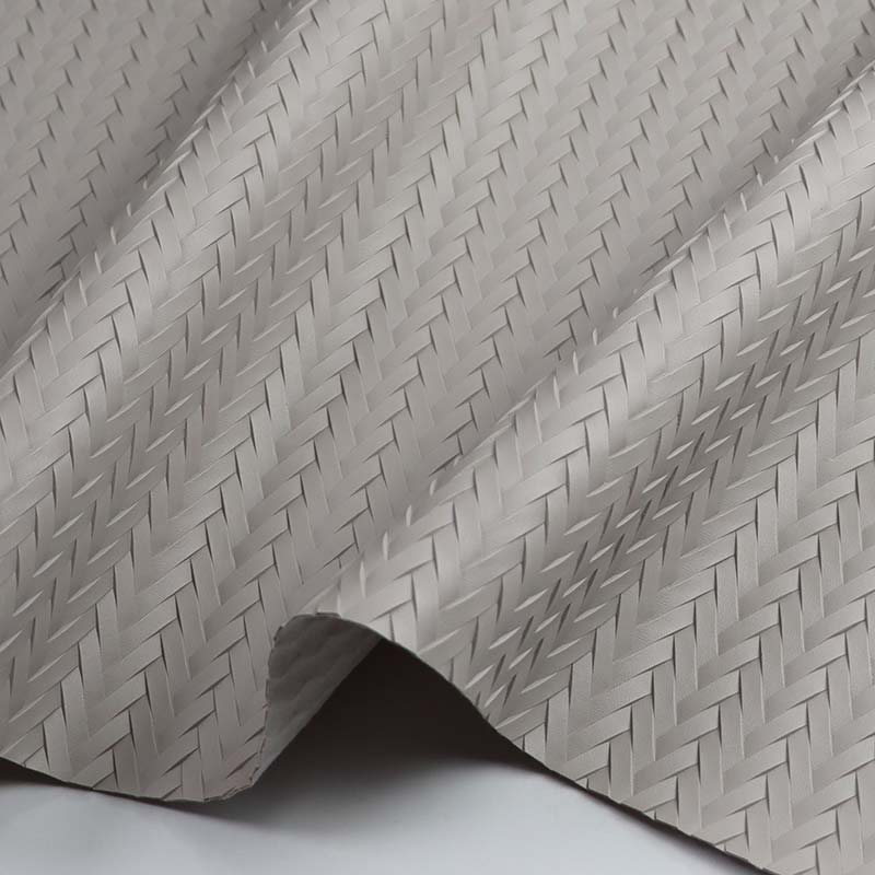 Outdoor Furniture Woven PVC Leather Fabric