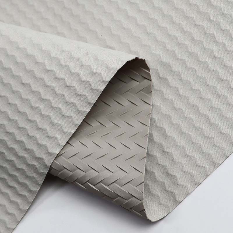 Outdoor Furniture Woven PVC Leather Fabric