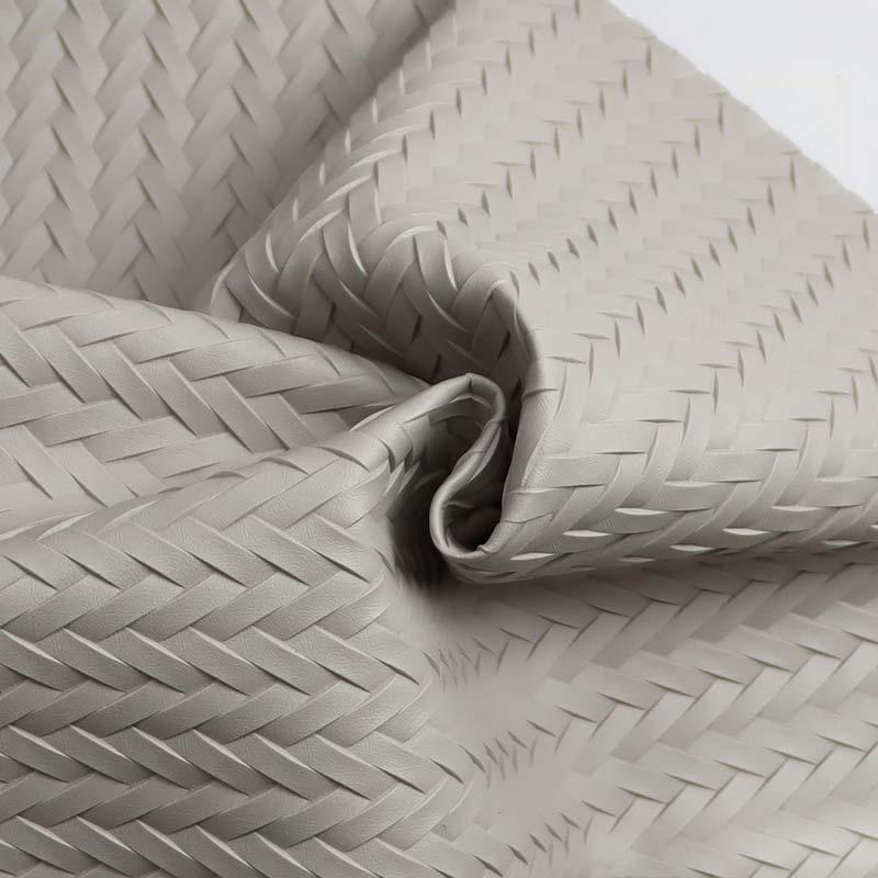 Outdoor Furniture Woven PVC Leather Fabric