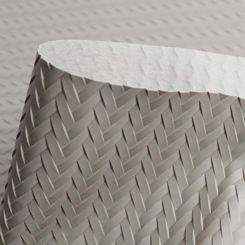 Outdoor Furniture Woven PVC Leather Fabric